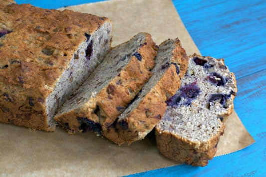 Sam's favourite recipe- Blueberry Banana Breaky Loaf