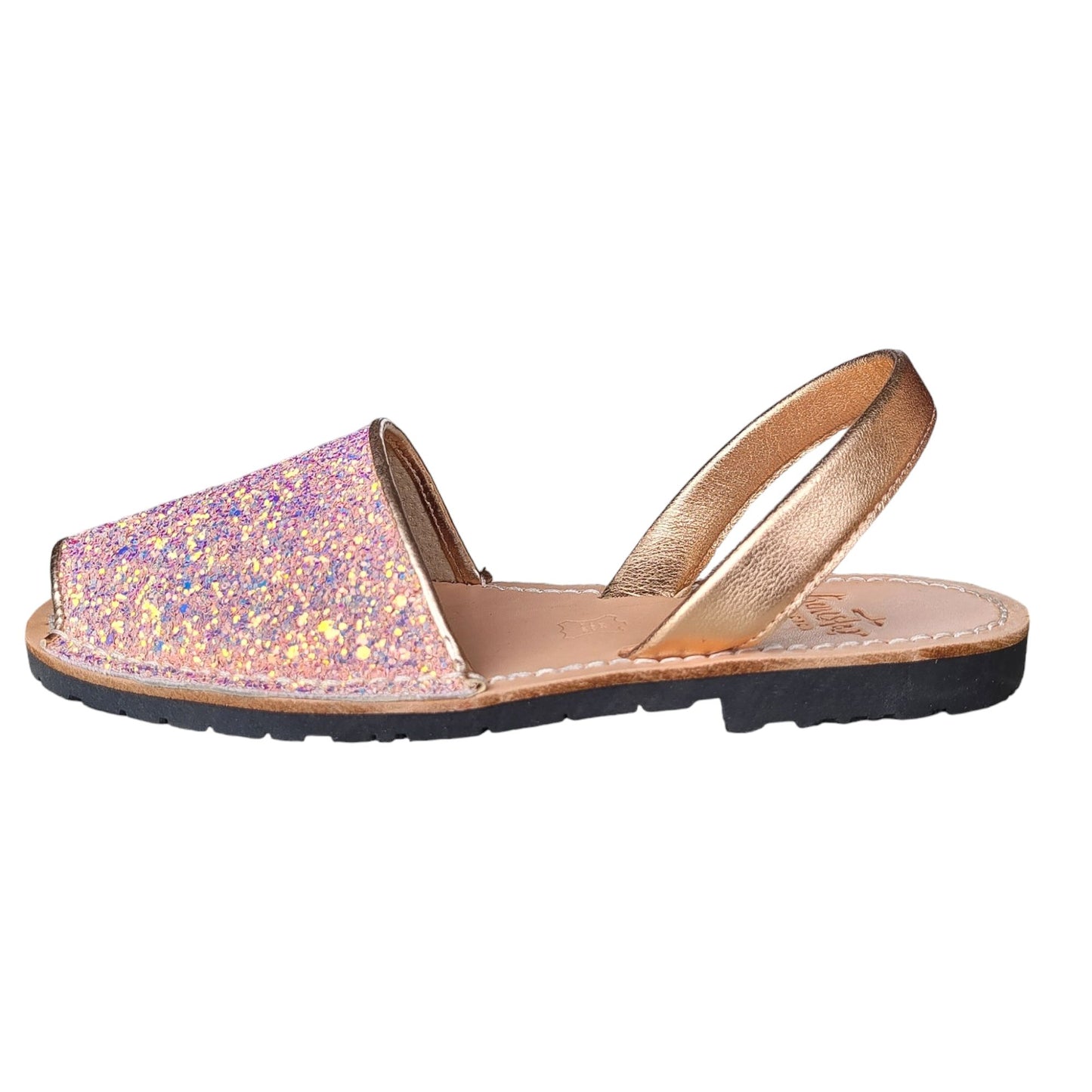Opal-Glitter-Avarca-Sandals-Side-view