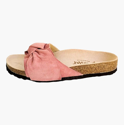 Arch-Support-Sandals-Dusty-Pink-Comfort-slides-side-view