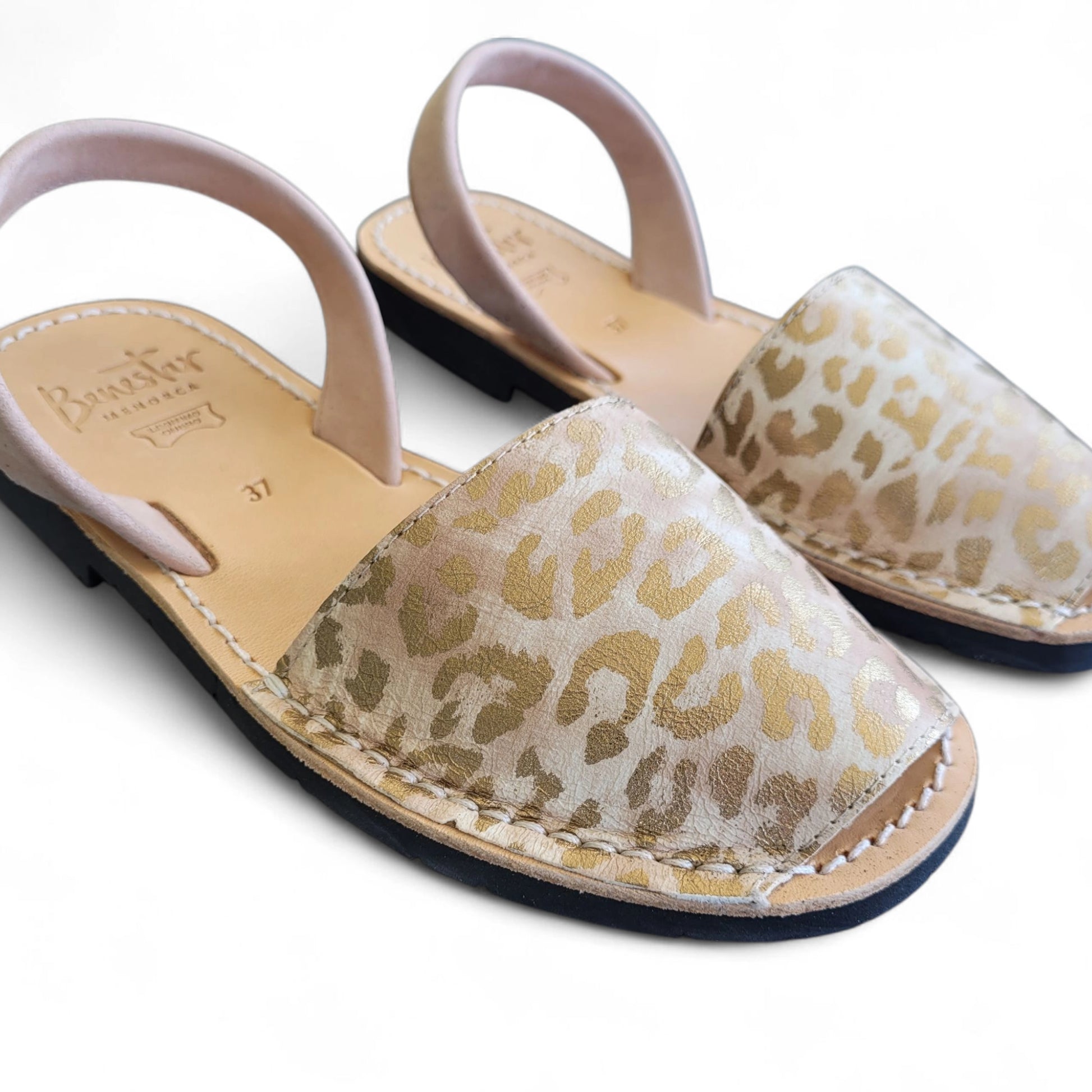 Avarca-Sandals-Gold-Leopard-close-up