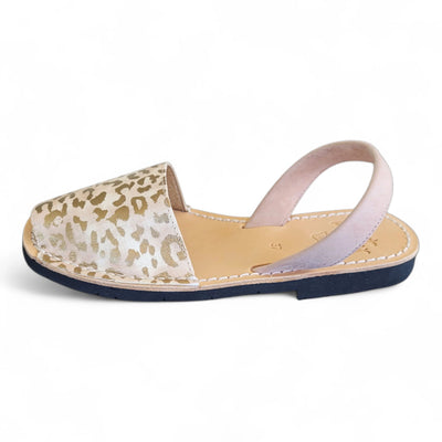 Avarca-Sandals-Gold-Leopard-side-view