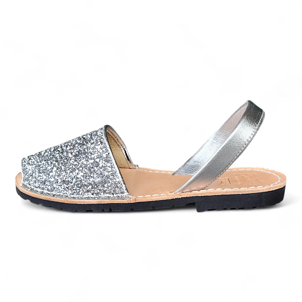 Avarca-sandal-silver-glitter-side