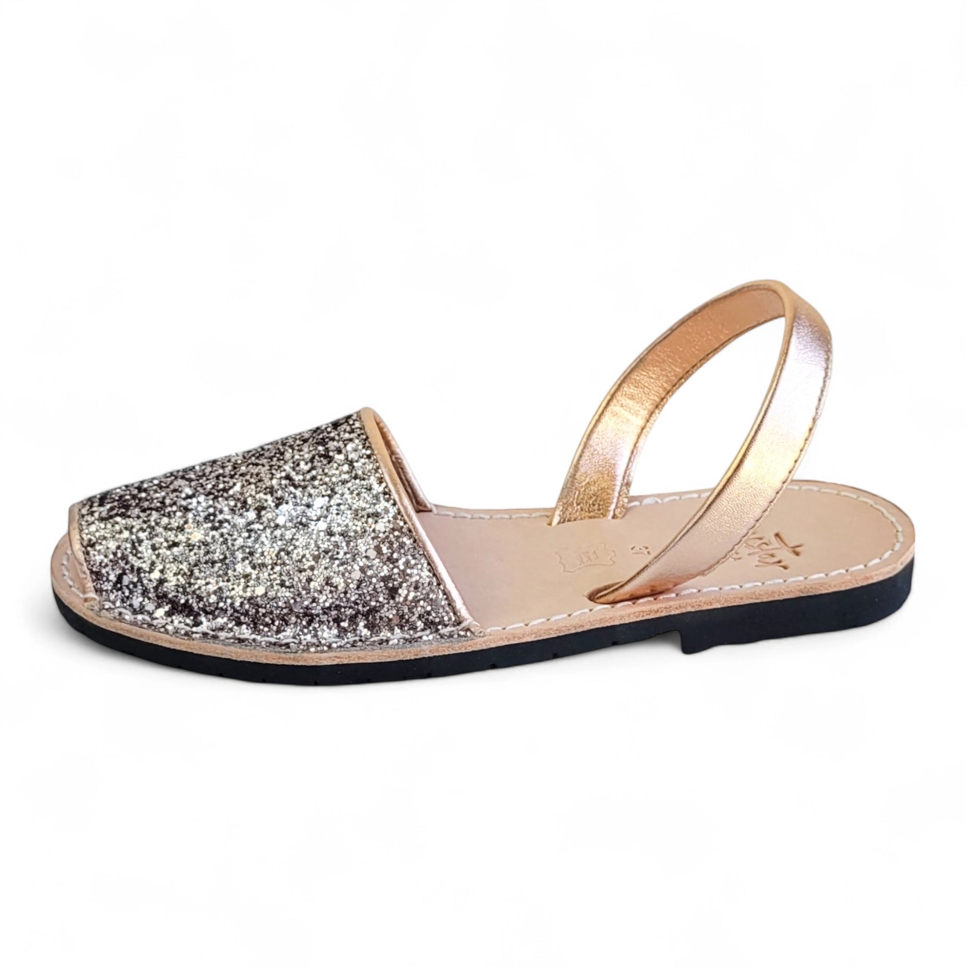 Avarca-sandals-champagne-glitter-side