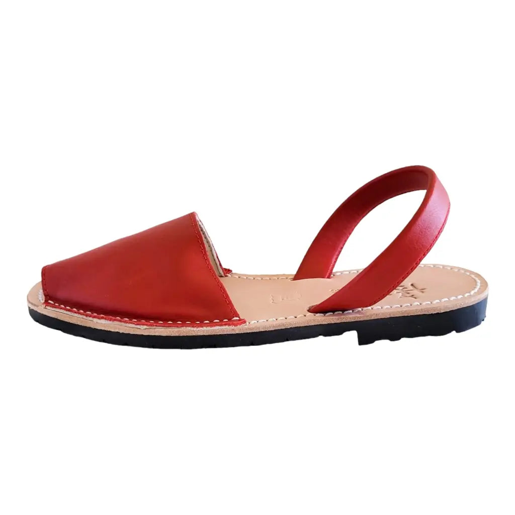 Avarca-sandals-red-napa-side