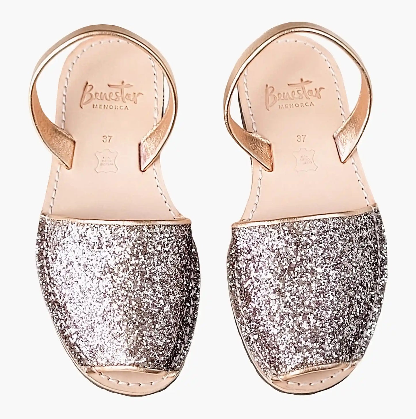 Champagne Glitter Avarca Sandals
