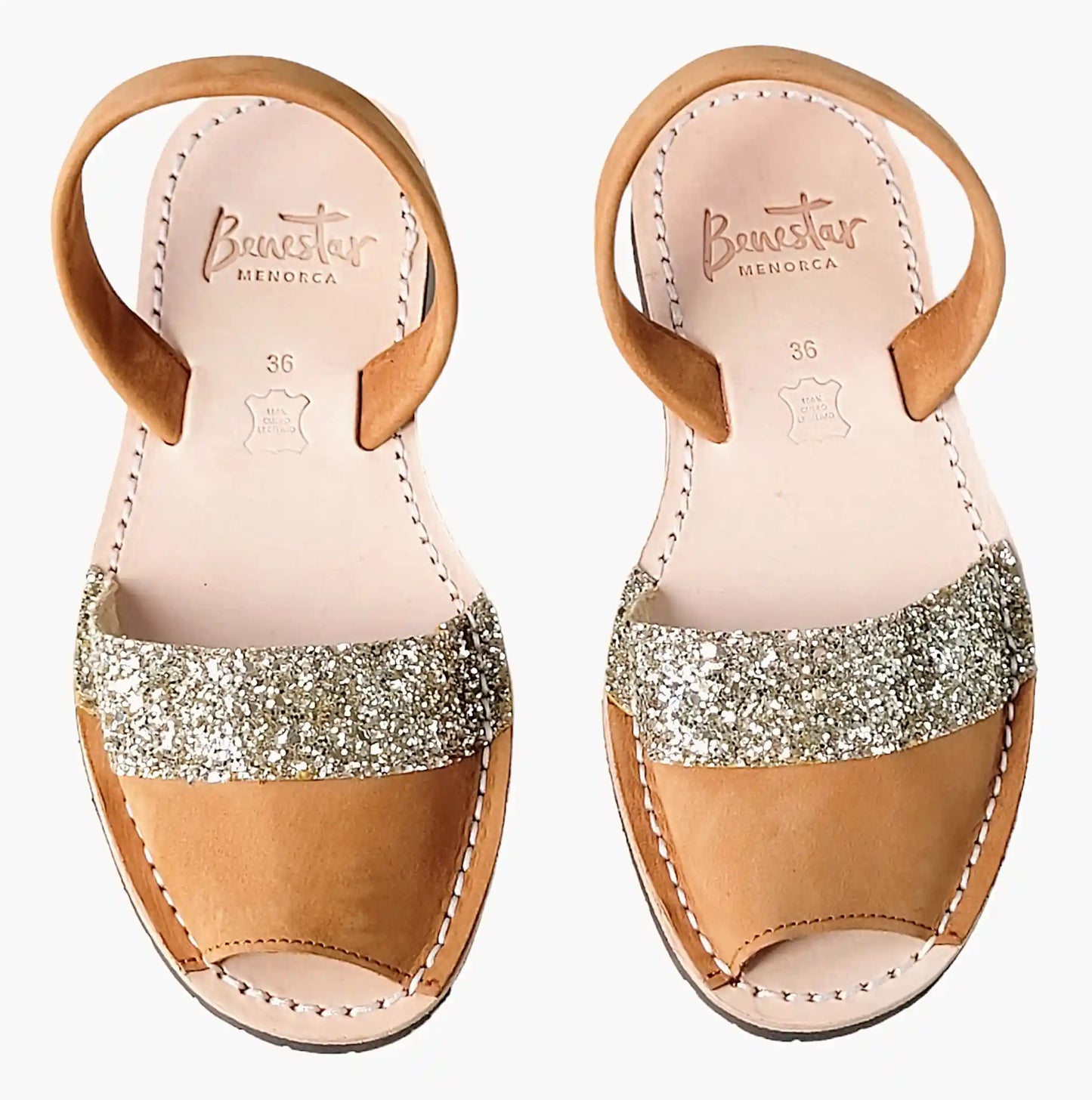 Avarcas-Duo-Tan-Gold-Glitter-Sandals