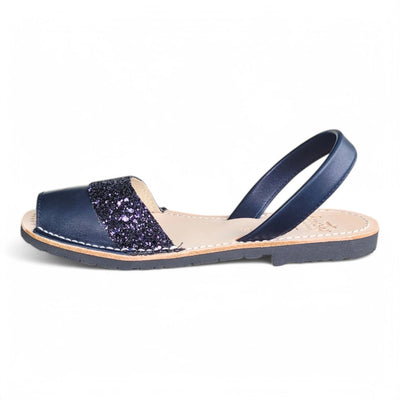 Avarcas-Sandals-Duo-Navy-Glitter-Side-view
