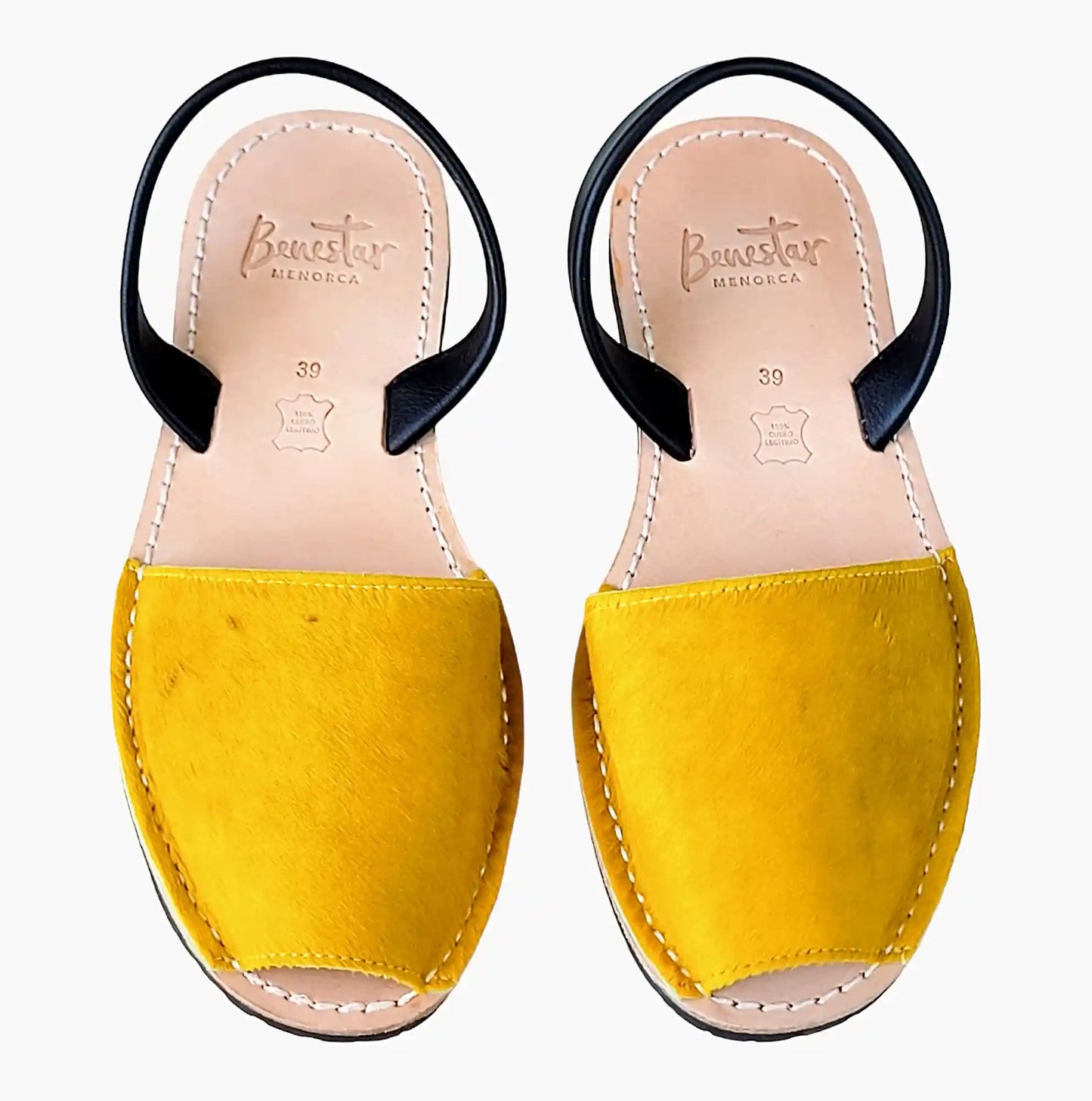 Avarcas-Yellow-hide-Sandals
