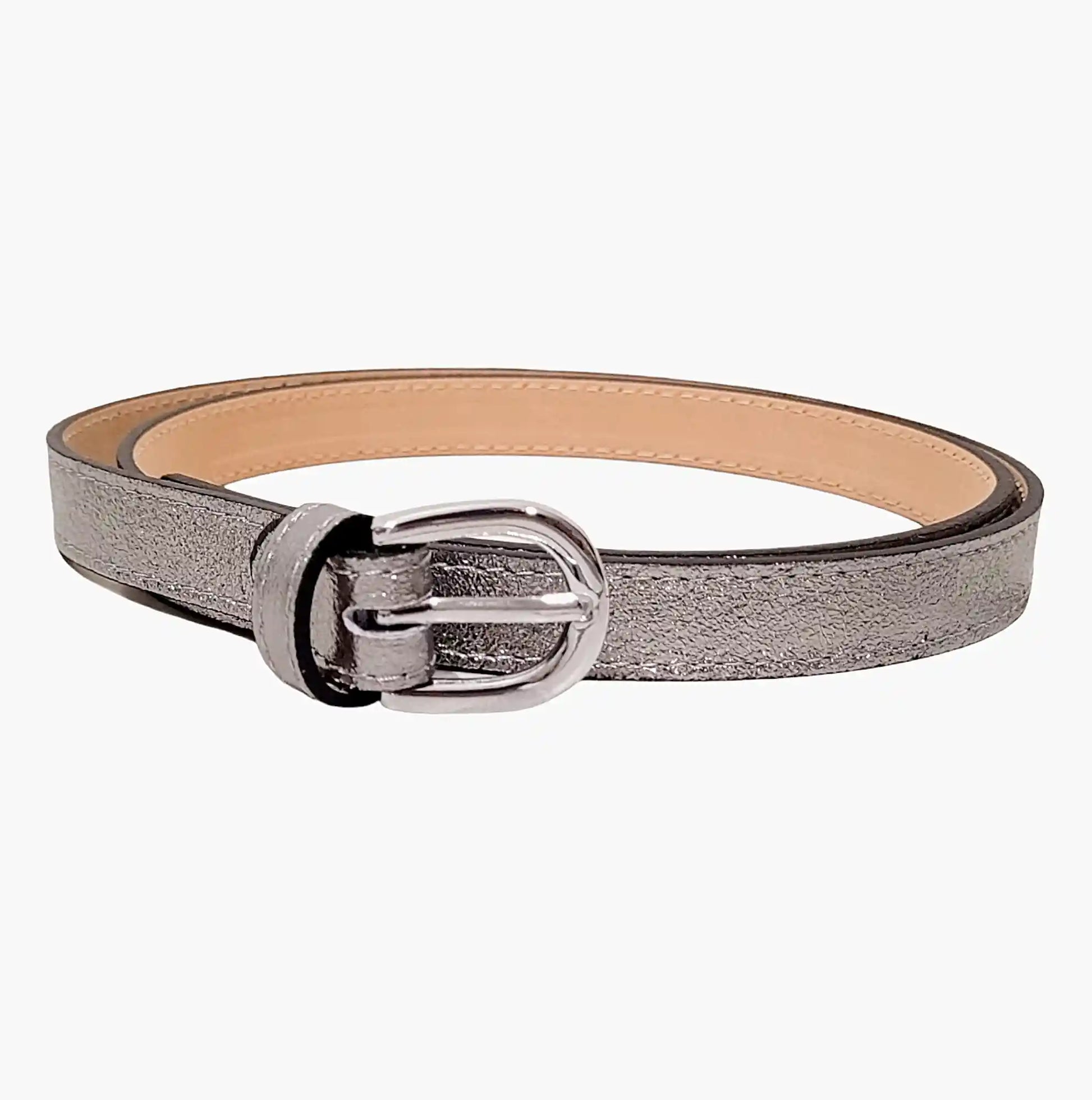 Belt-Ladies-Silver-Leather