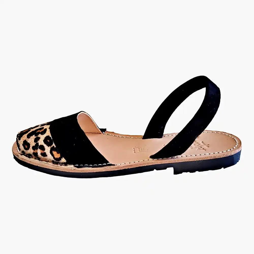 Leopard and 2025 black sandals