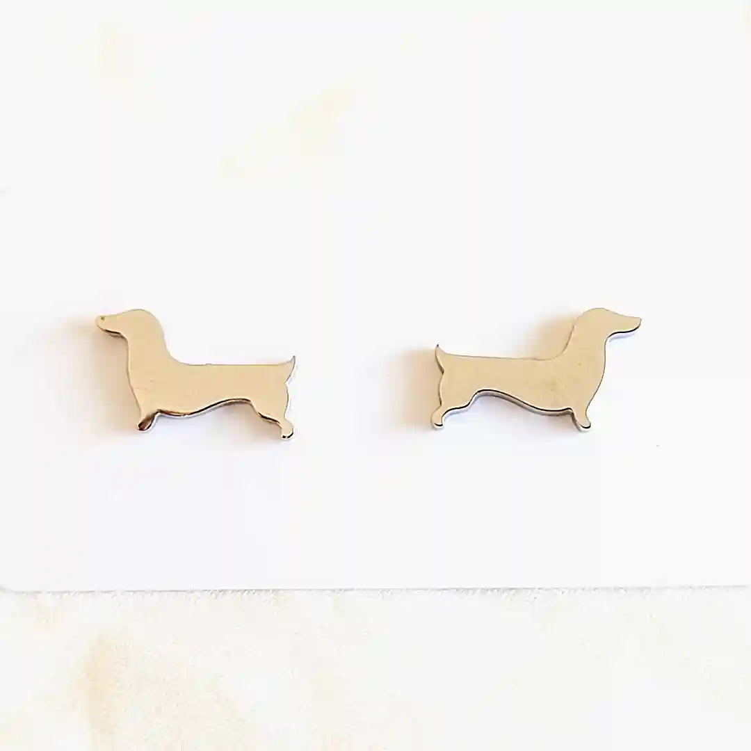 Stud-earrings-dachshund-dogs