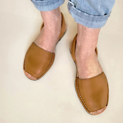 wearing-tan-avarca-sandals